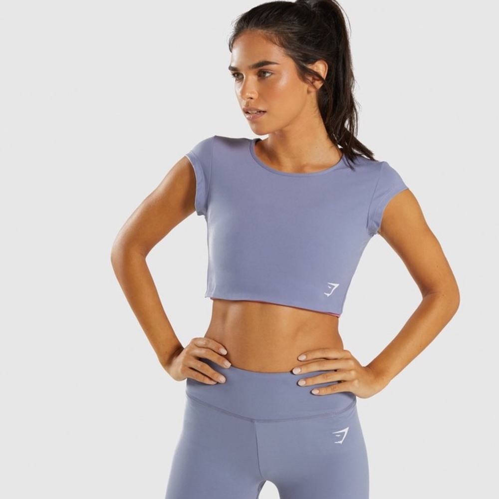 Gymshark Dreamy Cap Sleeve Crop Top- XS